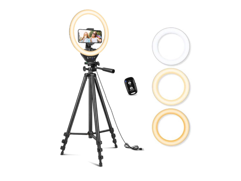 Improve lighting on any photo or video with this ring light
