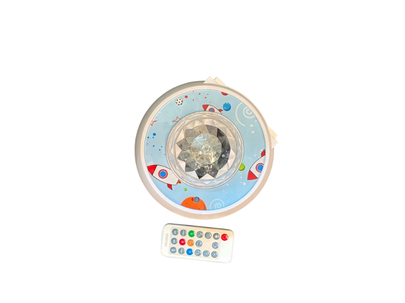 Nightlight that projects stars onto the ceiling at nighttime