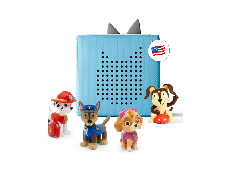 Tonie box and figurines read stories and sing songs to kids