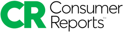 'Consumer Reports' in black text and 'CR' in bold, green text