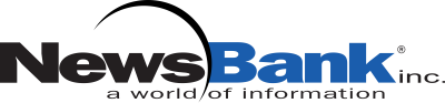 NewsBank blue and black text logo