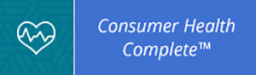 Consumer Health Complete blue and green background with white text