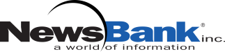 NewsBank blue and black text logo