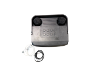 Karaoke machine with two microphones