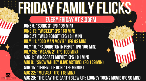 black background with white and yellow lettering