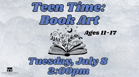 silver background, blue lettering