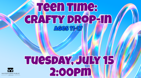 blue background, purple lettering