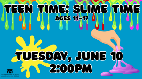 blue background, black lettering