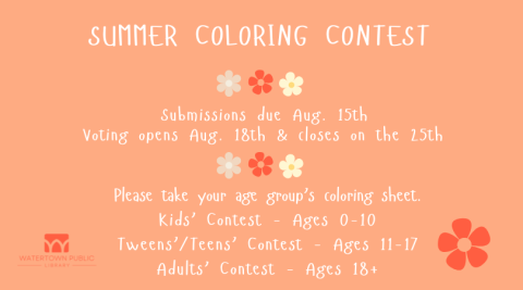 White text on a warm, peachy background with orange and white flowers. 