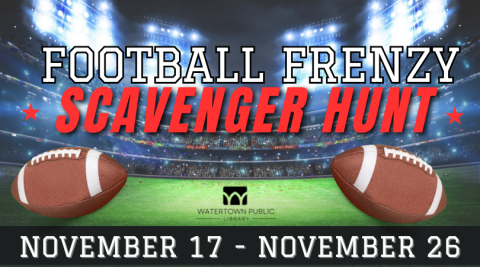 green and blue background, white and red lettering