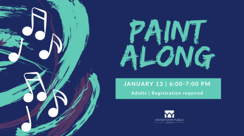 Paint strokes and music notes