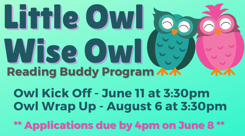 green background, blue lettering