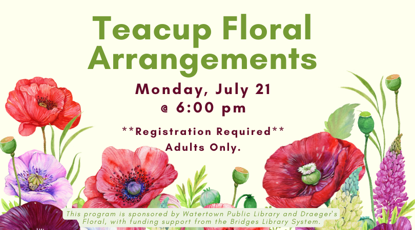 Floral pattern with "Teacup Floral Arrangements"