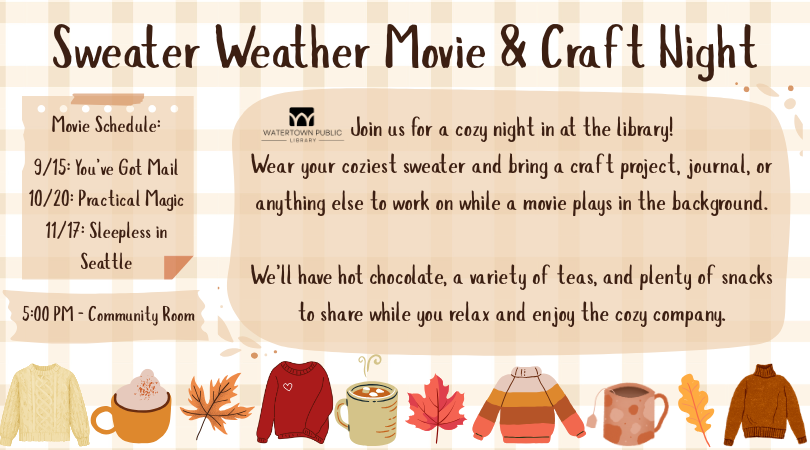 Sweater Weather Move & Craft Night