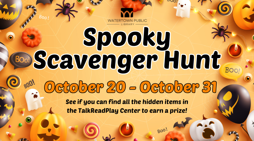 orange background, black lettering