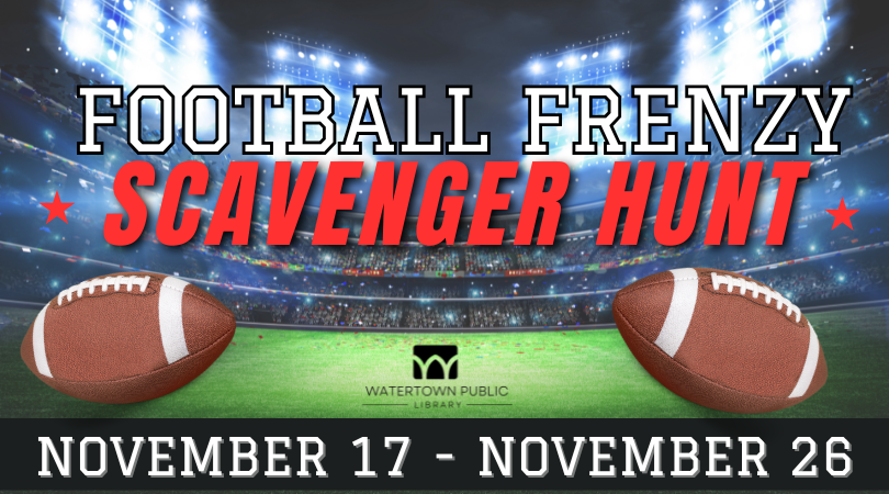 green and blue background, white and red lettering